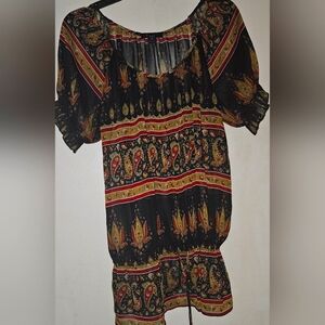 Women's Sheer Boho Top